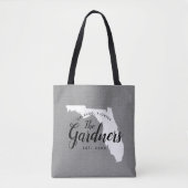 Monogramm-Staat-Totbeutel der Familie Florida Tasche (Vorderseite)