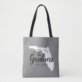 Monogramm-Staat-Totbeutel der Familie Florida Tasche