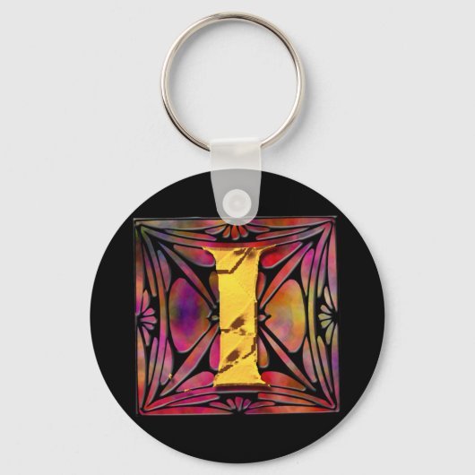 Monogramm: Stainglass I Schlüsselanhänger (Vorderseite)