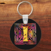 Monogramm: Stainglass I Schlüsselanhänger (Vorderseite)