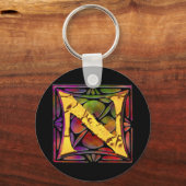 Monogramm: Stainglass N Schlüsselanhänger (Vorderseite)