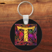 Monogramm: Stainglass T Schlüsselanhänger (Vorderseite)