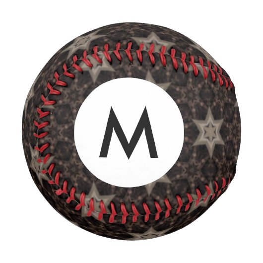 Monogramm-Stars Baseball (Vorderseite Links)