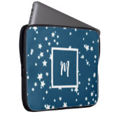 Monogramm Stars Laptopschutzhülle (Vorne Rechts)