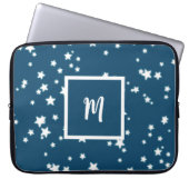 Monogramm Stars Laptopschutzhülle (Vorderseite)