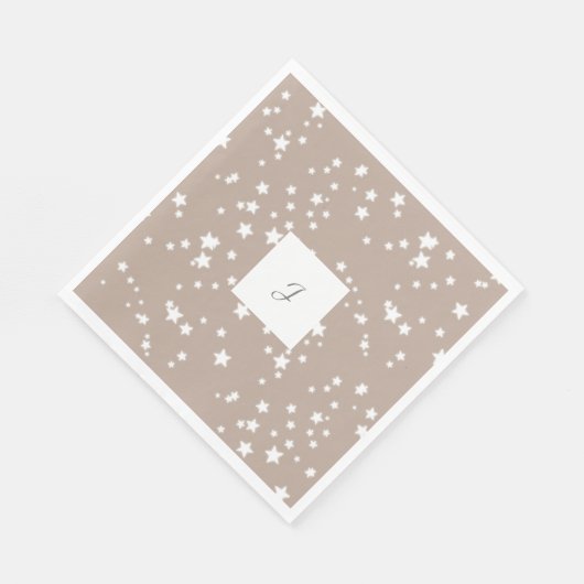 Monogramm Stars Serviette (Ecke)