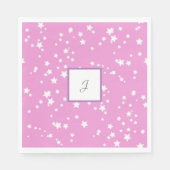 Monogramm Stars Serviette (Vorderseite)