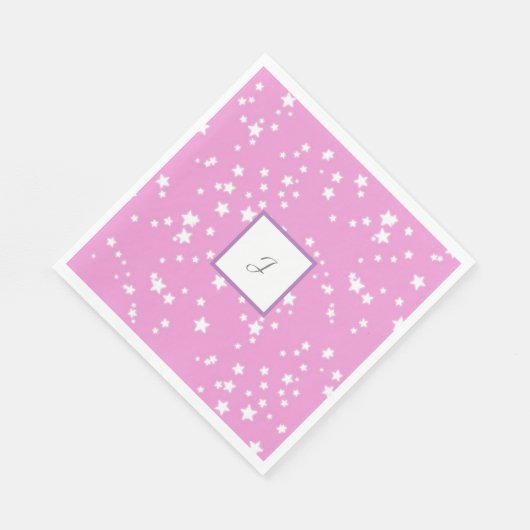 Monogramm Stars Serviette (Ecke)