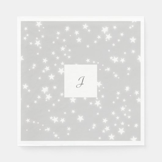 Monogramm Stars Serviette (Vorderseite)