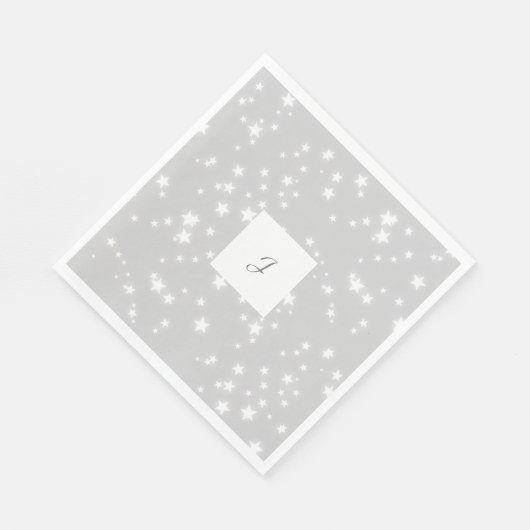 Monogramm Stars Serviette (Ecke)