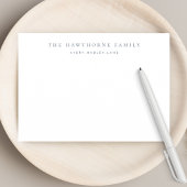 Monogramm-Stationerie für Personalisierte Familien Mitteilungskarte