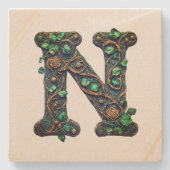 Monogramm Steinuntersetzer (Vorderseite)