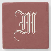 MONOGRAMM STEINUNTERSETZER (Vorderseite)