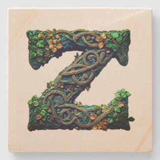 Monogramm Steinuntersetzer