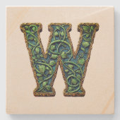 Monogramm Steinuntersetzer (Vorderseite)