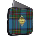 Monogramm-Stewarttartan-karierte Laptop-Abdeckung Laptopschutzhülle (Vorne Rechts)
