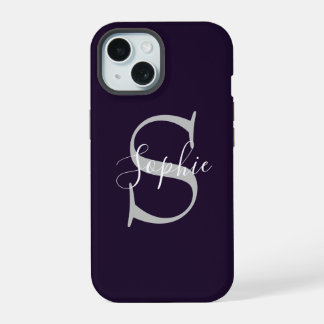 Monogramm Stilvoll iPhone 15 Hülle