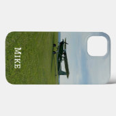 Monogramm stilvolles Flugzeugfoto, Luftfahrt Case-Mate iPhone Hülle (Rückseite (Horizontal))
