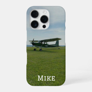 Monogramm stilvolles Flugzeugfoto, Luftfahrt iPhone 16 Pro Hülle