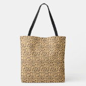Monogramm & stilvolles Tiger-Muster & Pfote Tasche (Rückseite)