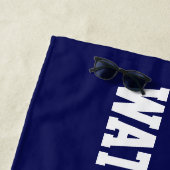 Monogramm-Strand-Wasserball-Schwimmteam-Tuch Strandtuch (Beispiel)