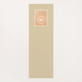 Monogramm Strand Yogamatte (Rückseite)