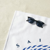 Monogramm Strandtuch (Beispiel)