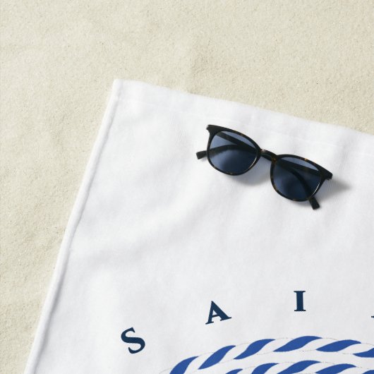 Monogramm Strandtuch (Beispiel)