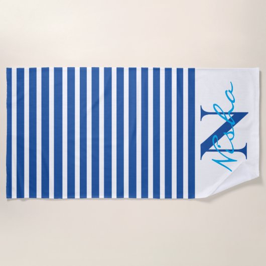 Monogramm Strandtuch (Vorderseite)