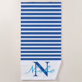 Monogramm Strandtuch