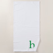 Monogramm Strandtuch (Vorderseite)