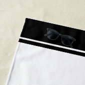 Monogramm Strandtuch (Beispiel)