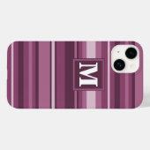 Monogramm-Streifen Case-Mate iPhone Hülle (Rückseite (Horizontal))