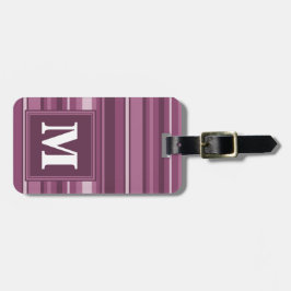 Monogramm-Streifen Gepäckanhänger