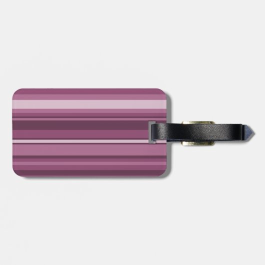 Monogramm-Streifen Gepäckanhänger (Rückseite horizontal)