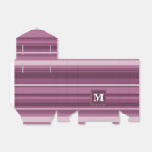 Monogramm-Streifen Geschenkschachtel (Ungefaltet)