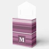 Monogramm-Streifen Geschenkschachtel (Geöffnet)
