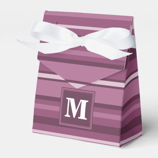 Monogramm-Streifen Geschenkschachtel (Vorderseite)