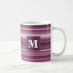 Monogramm-Streifen Kaffeetasse