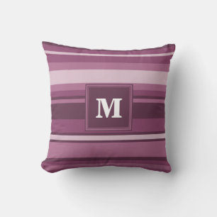Monogramm-Streifen Kissen