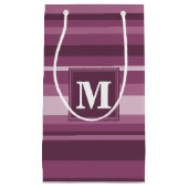 Monogramm-Streifen Kleine Geschenktüte (Vorderseite)