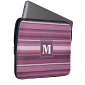 Monogramm-Streifen Laptopschutzhülle (Vorne Rechts)