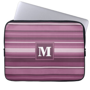 Monogramm-Streifen Laptopschutzhülle