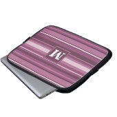 Monogramm-Streifen Laptopschutzhülle (Vorne Knopf)