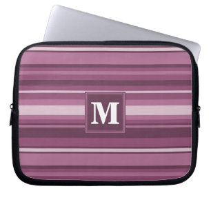 Monogramm-Streifen Laptopschutzhülle