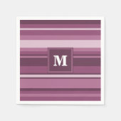 Monogramm-Streifen Serviette (Vorderseite)