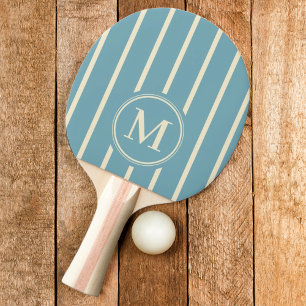 Monogramm-Streifen Warm Aqua Nachmittag-Farbe Tischtennis Schläger