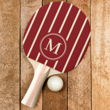 Monogramm Striping Deep Cranberry Color