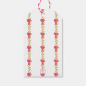 Monogramm-Strumpf für Aquarellfarben Personalisier Geschenkanhänger (Rückseite)