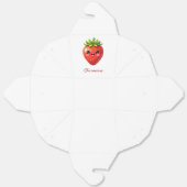 Monogramm süße Erdbeere kawaii Geschenkschachtel (Ungefaltet)